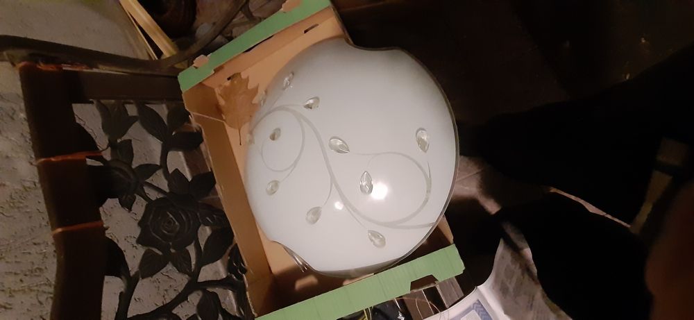 Żyrandol plafon duży fi  50 cm pod wĺacznik pojedynczy lub podwójny