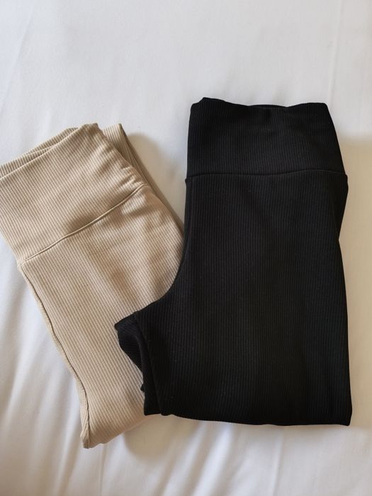 Базові легінси у рубчик 7172 лосіни норма і батал штани