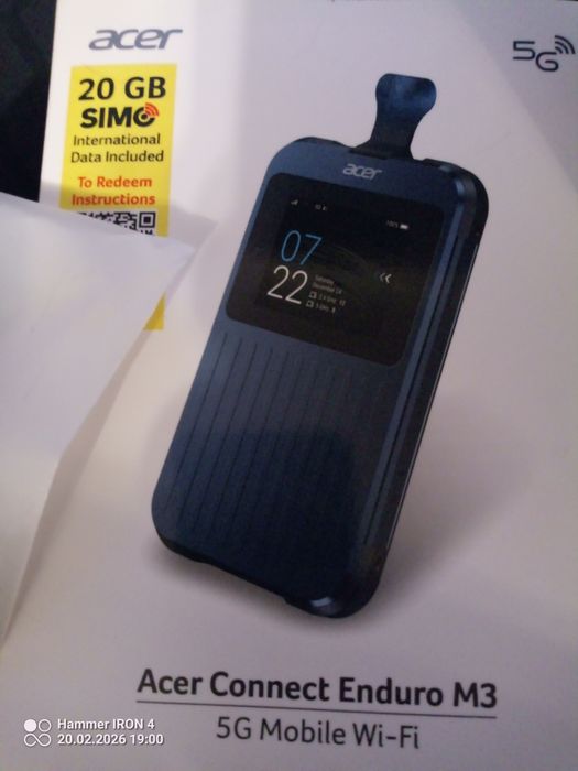 Acer Connect Enduro M3 5G – NOWY router mobilny Wi-Fi / hotspot LTE/5G