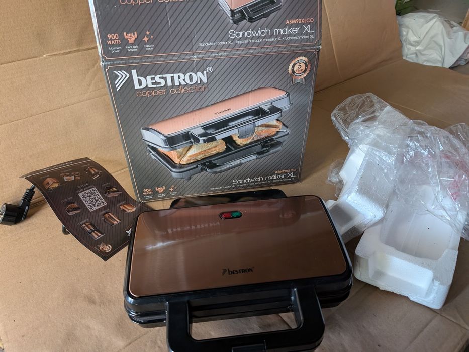 opiekacz do kanapek Bestron ASM90XLCO XL.
