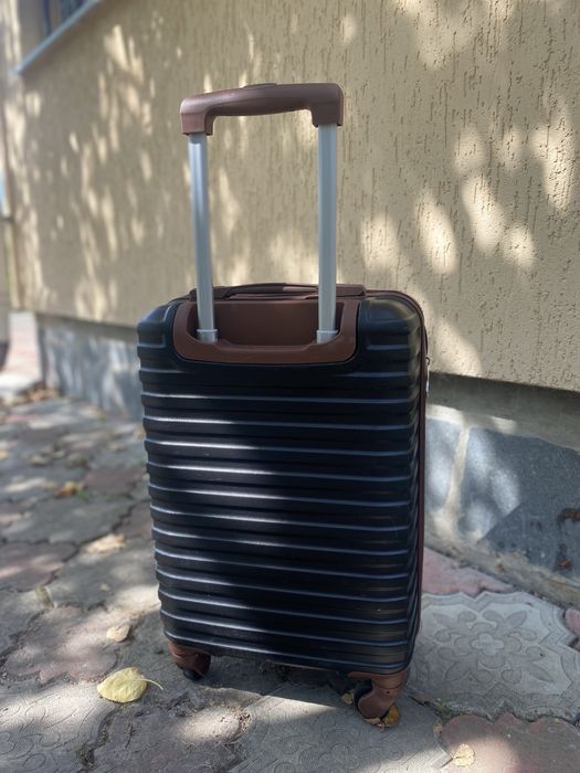 Чемодан S (малый) от Solier / вставки натуральная кожа