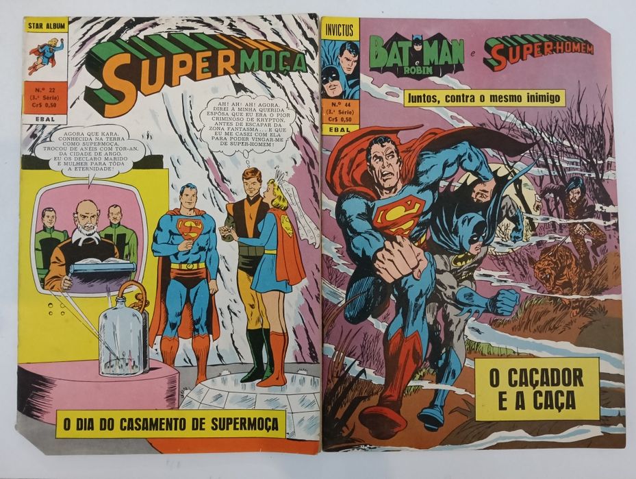 66 Livros Superman, Supermoça, e Superboy da Ebal e da Abril