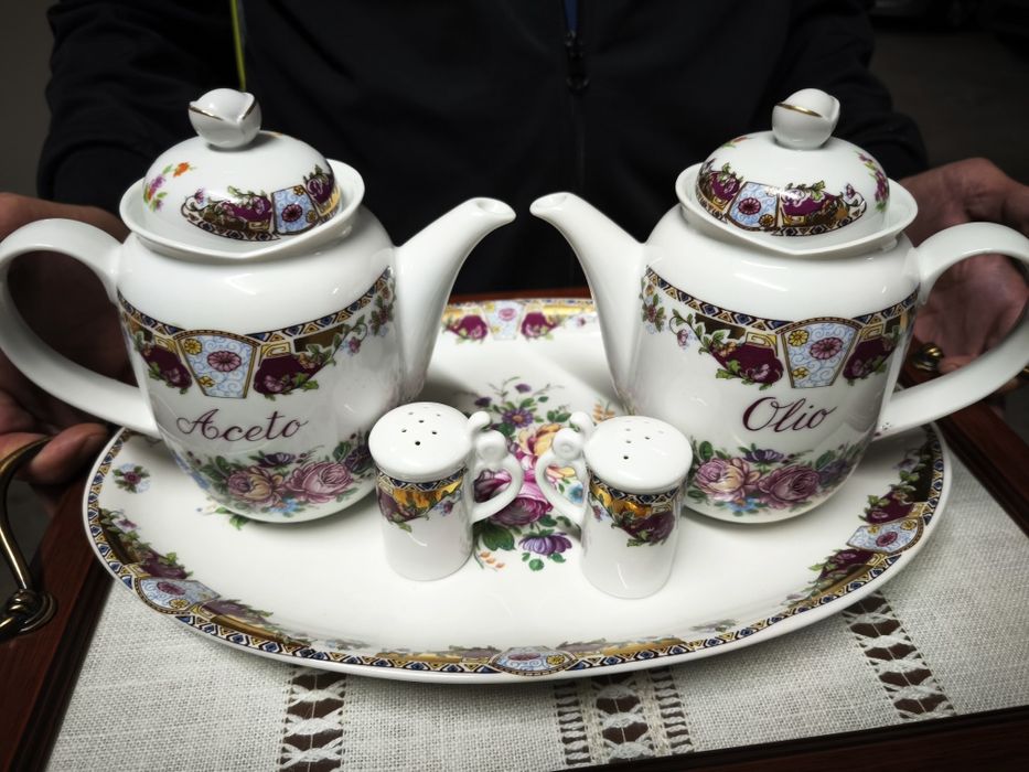 Conjunto Limoges - Pintado á mão!