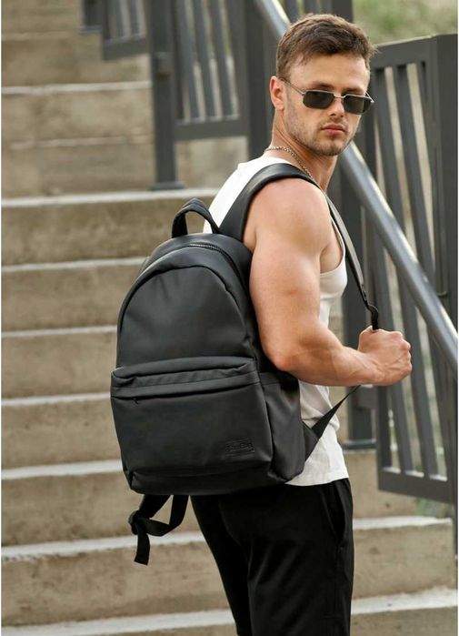 Качественный мужской городской рюкзак ZARD LST. Цвет: черный.