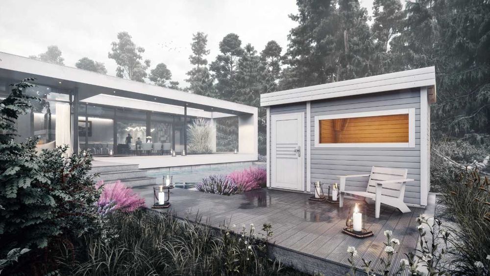 Sauna Ogrodowa Zewnętrzna MegS06 - 350 x 200 cm