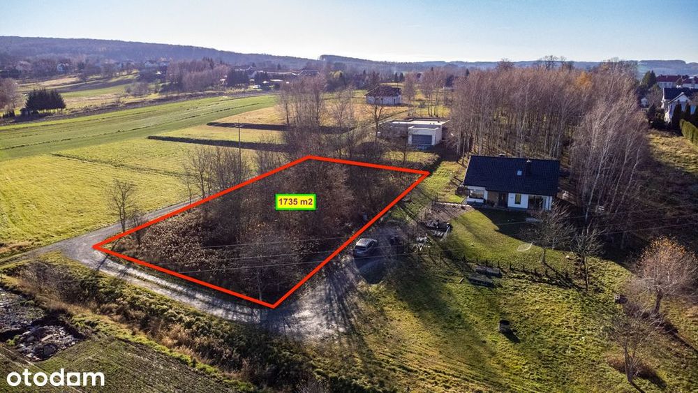 Działka 1735m2 - Warunki zabudowy | Olchowa