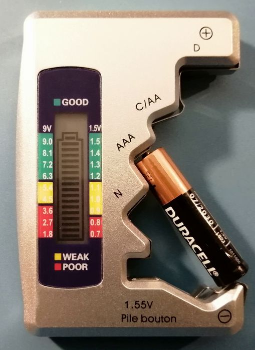 Тестер для проверки емкости батареек мощность аккумулятора дисплей