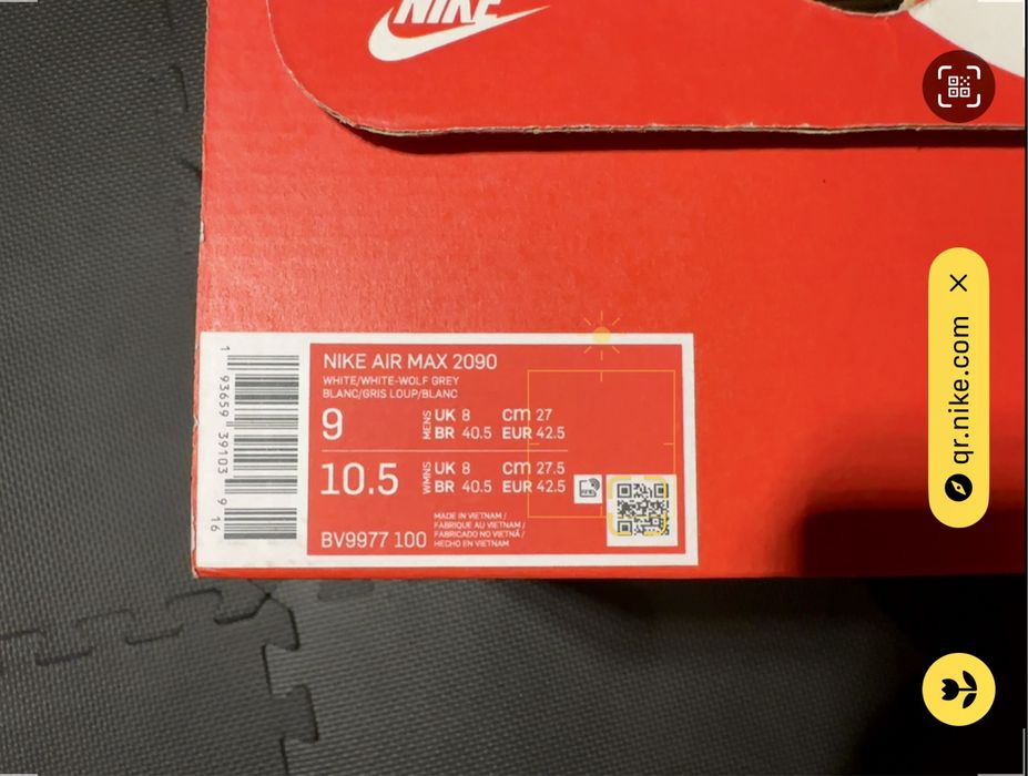 Nike Air Max 2090 EUR 42.5 / UK9 Tripple White