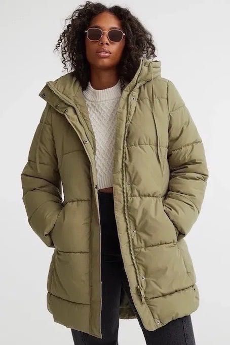 H&M__Kurtka Premium puchowa dłuższa __S/36 z UK (80% puch+20% pióra)