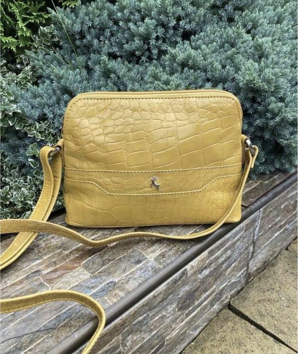 Ashwood leather яскрава фірмова шкіряна жіноча сумка кросбоді натуральна шкіра оригінал