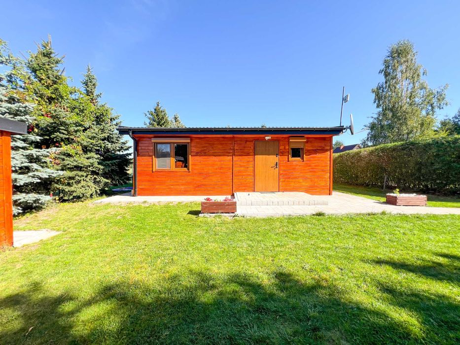 Domek letniskowy całoroczny nad jeziorem Skrzyneckim z jacuzzi