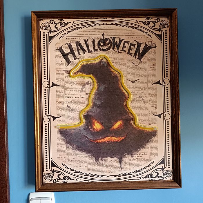 Obraz LED Halloween