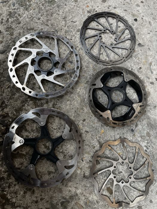 Диск тормозний ротор shimano xtr xt ice tech 160 180 centr lock rt76