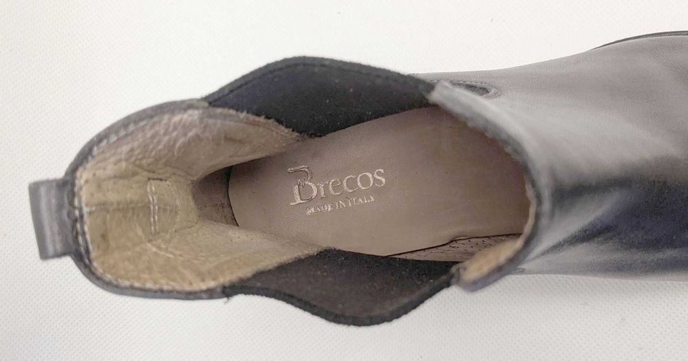 Brecos włoskie botki sztyblety całe ze skóry 40 bdb+ 846zł