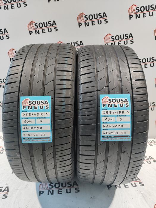 2 pneus semi novos 255-45R19 Hankook - Oferta dos Portes