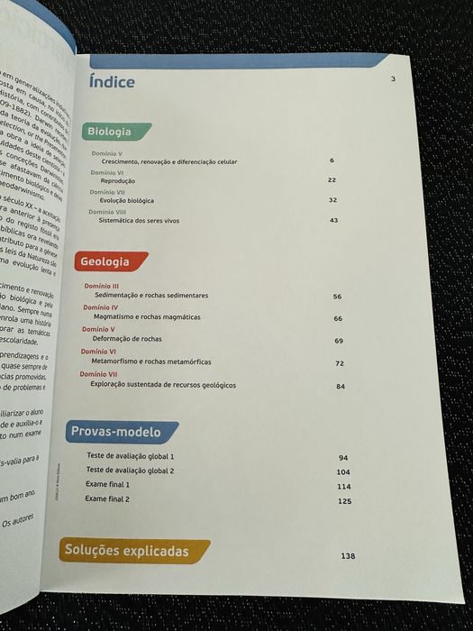 Exercícios de Biologia e Geologia 11.º ano