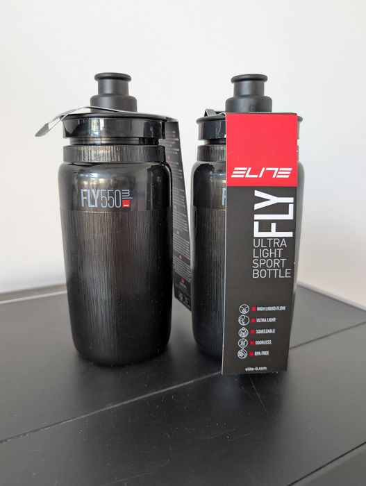 Bidony Elite Fly Tex 550 ml black czarny -  2 sztuki