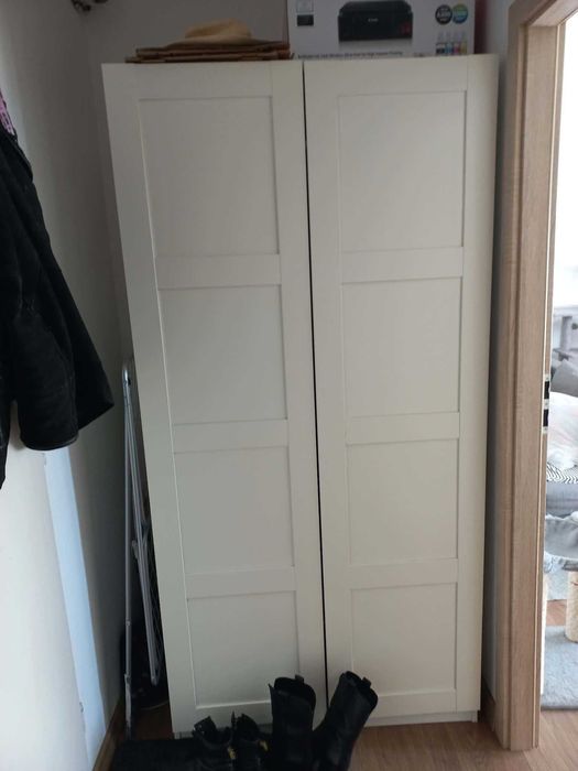 Szafa PAX IKEA wys. 201 cm biała 2-drzwiowa