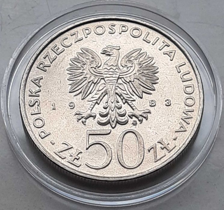 Moneta 50 zł, 1983, 150 Lat Teatru Wielkiego, próba, nikiel