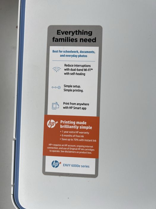 Impressora + Scanner HP Envy 6000e series