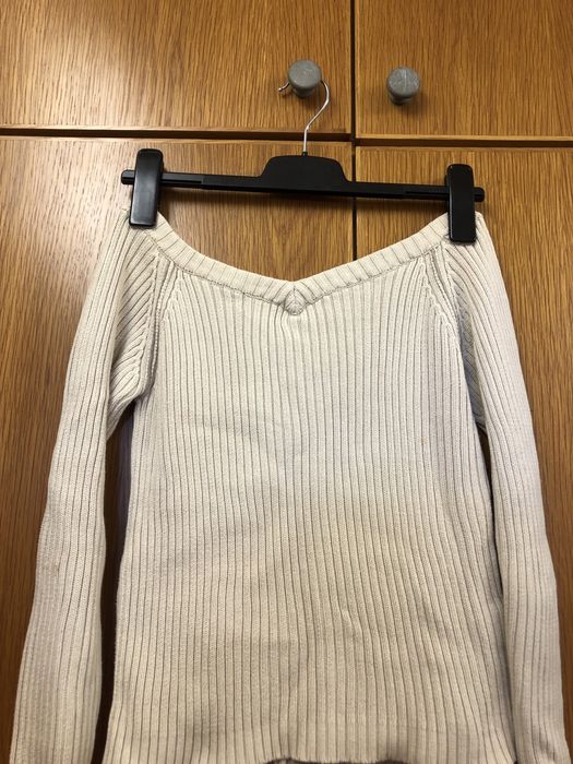 Casaco malha branco Mango