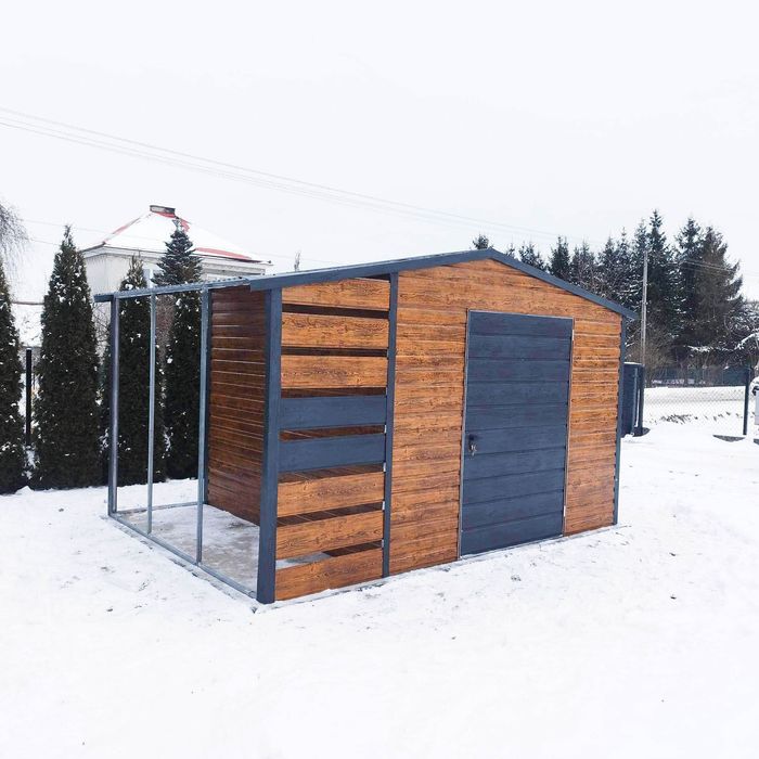 Domek Ogrodowy Schowek 2,5x2 wiata 1x2 okno drewnopodobny 2x2 ID435