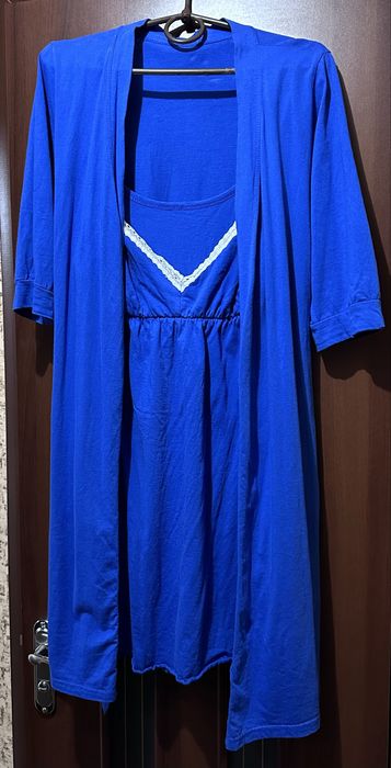 Комплект в пологовий халат + сорочка