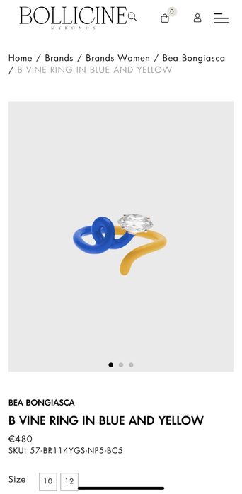 Bea Bongiasca каблучка ексклюзивна  оригінал золото Cartier