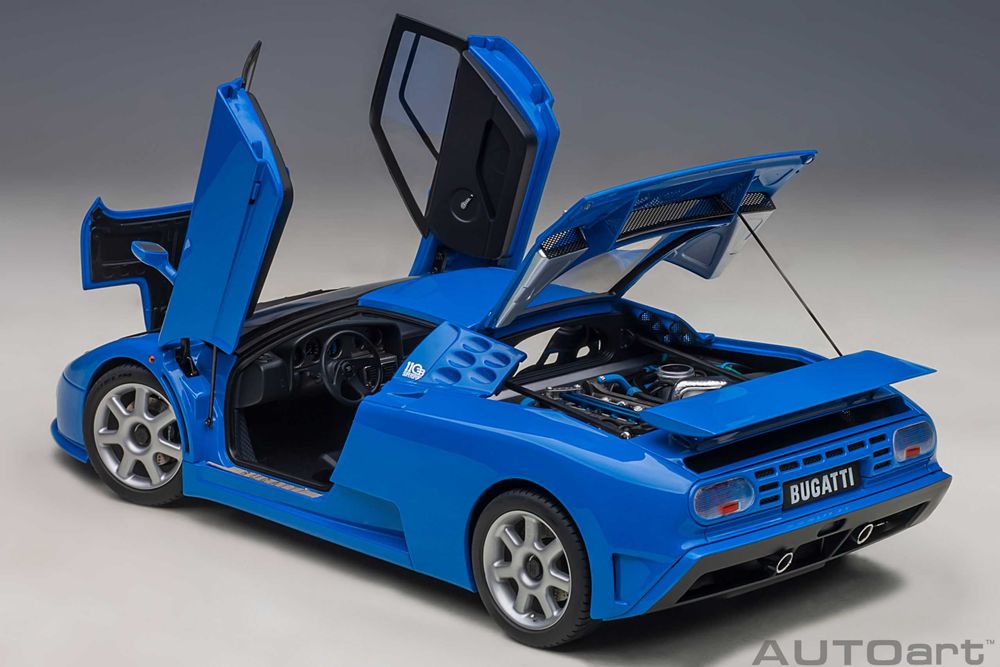 Bugatti EB110 SS French Racing Blue Autoart 1:18
