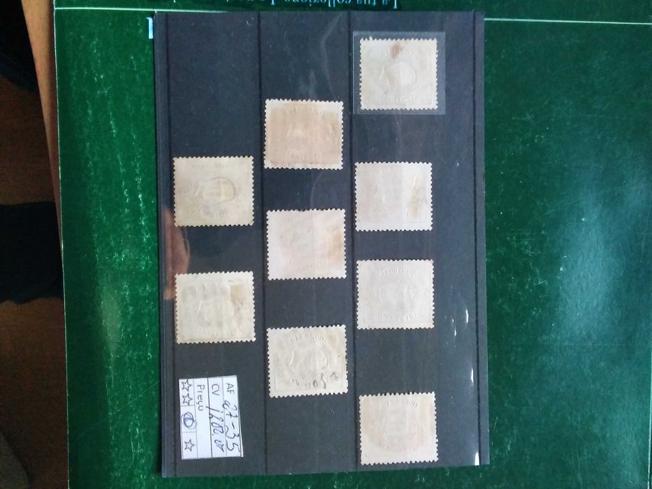 1867/1870 D° Luiz I Fita Curva Dentiados Série Usada. (0)