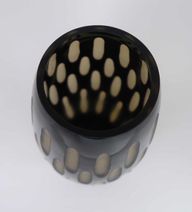 Jarra Art Deco em vidro lapidado