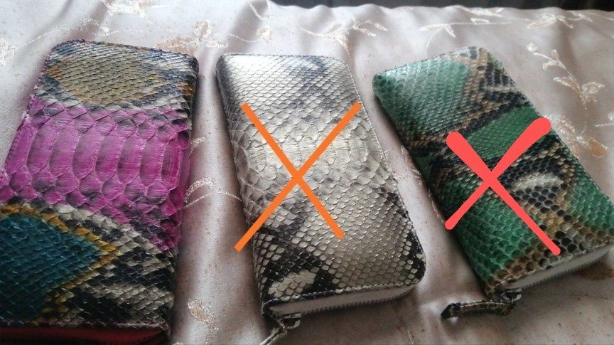 Кошельки из кожи питона