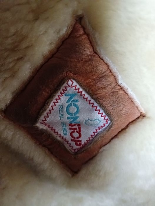 -40 Kurtka skórzana kożuch XXL shearling skóra owcza pilotka sheepskin