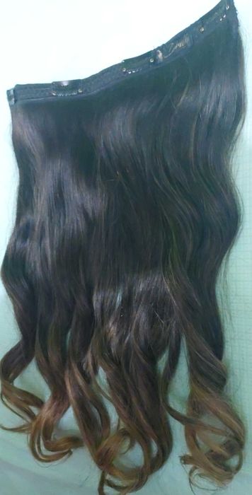 APLIQUE DE TIC-TAC, CABELO HUMANO BRASILEIRO COM OMBRE HAIR