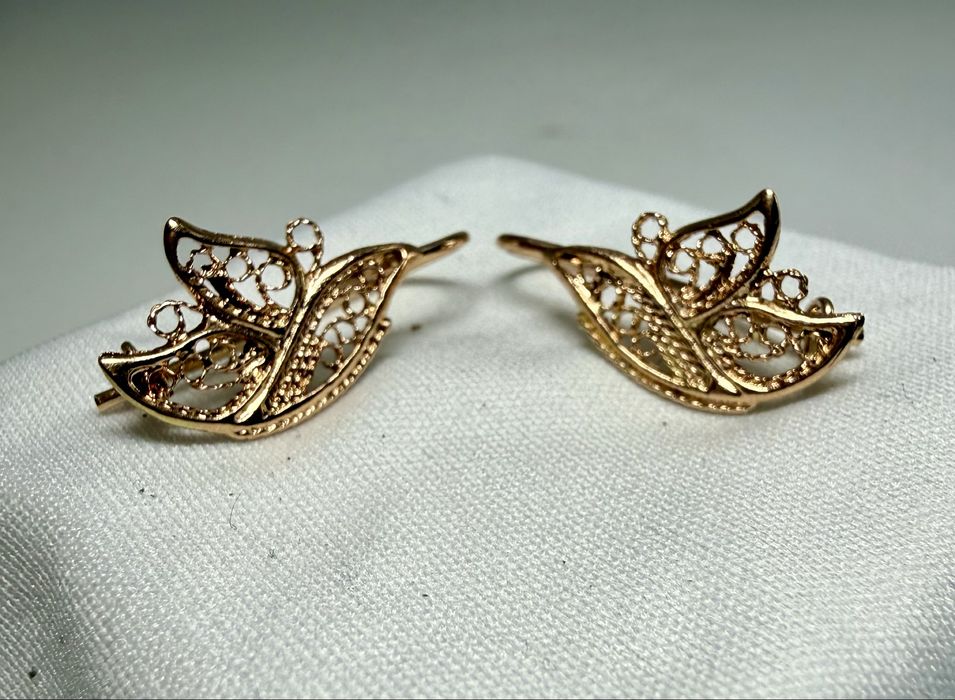 kolczyki złote 1,84gr, pr.585 SPOKO LOMBARD Kalisz skup złota