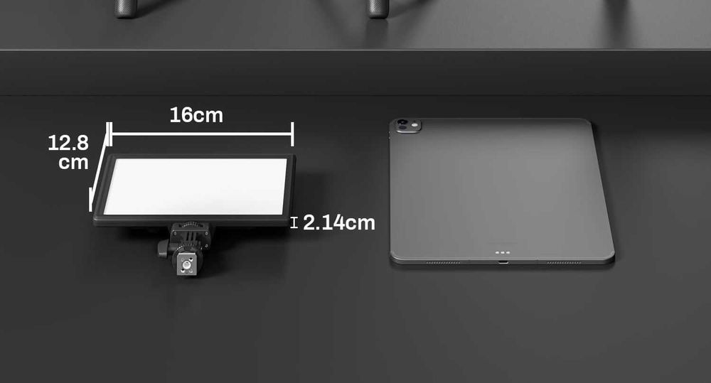 RALENO Lampa wideo LED PLV-S116, bateria 4000 mAh CRI>95,