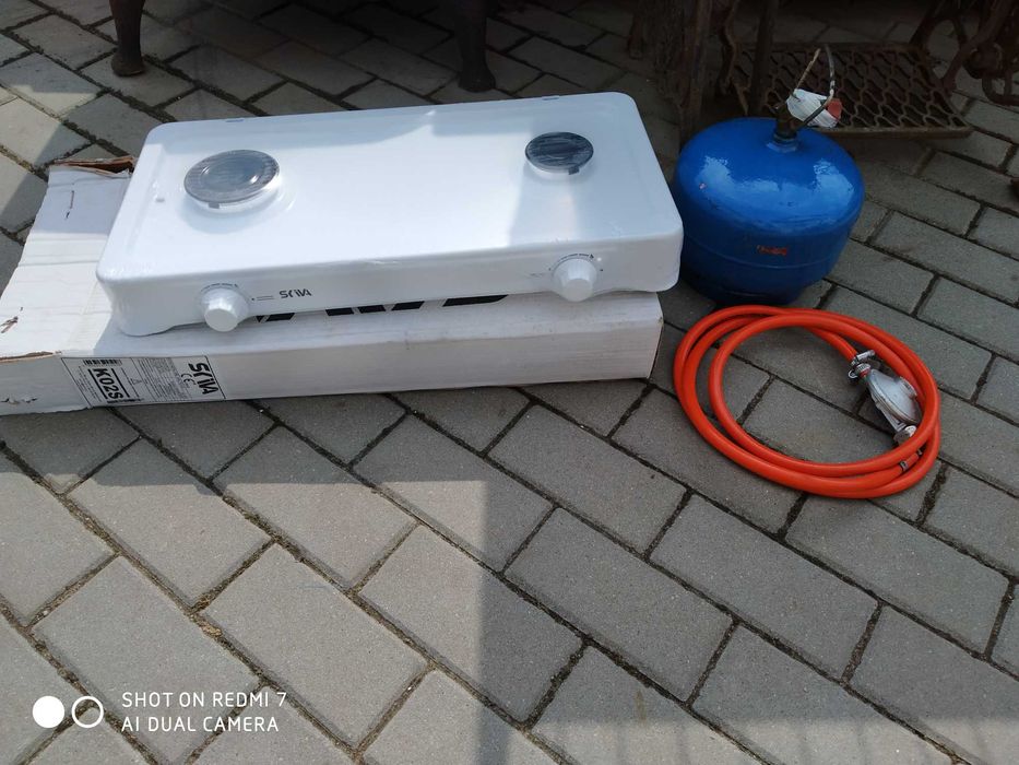 Kuchenka + butla gazowa turystyczna + reduktor