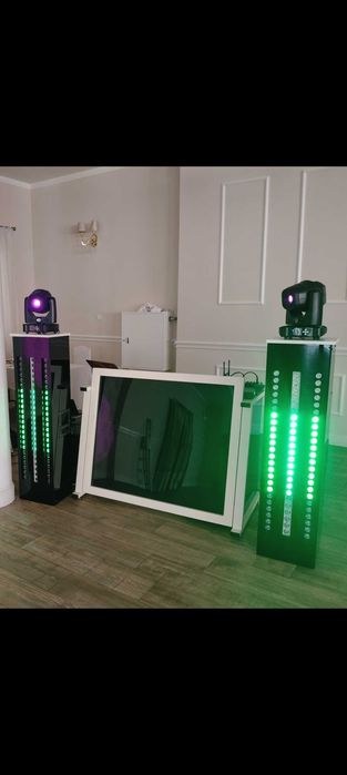 Towery,słupki oświetlenie dj