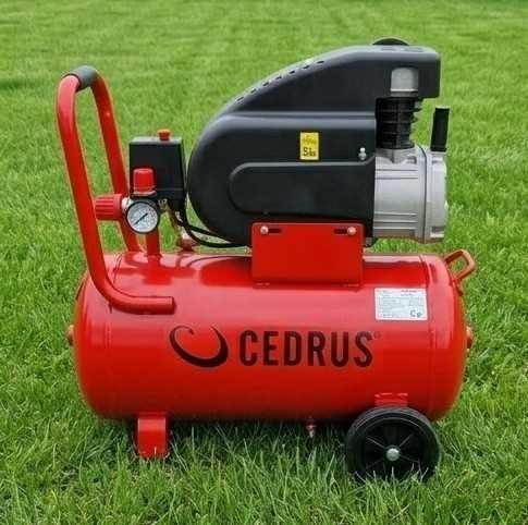 Компресор повітряний масляний 24л Cedrus 1500Вт компрессор воздушный для автосервиса покраски