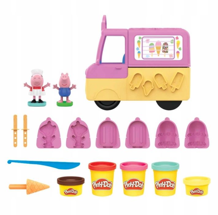Ciastolina Play-doh świnka peppa samochód z lodami