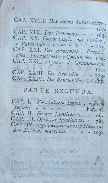 Livro Raríssimo Ano 1807