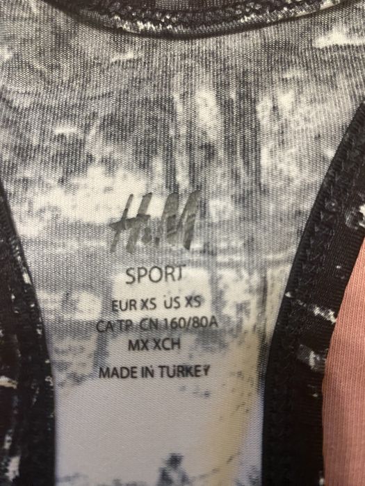 H&M спортивний топ XS