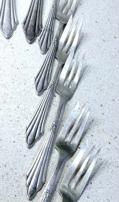 Excelentes peças de talheres WMF padrão leque com banho em prata