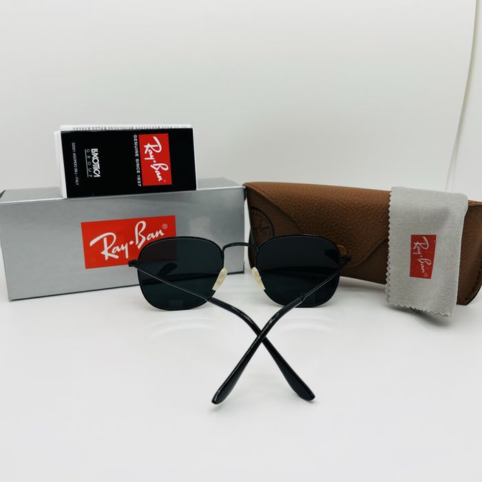Солнцезащитные очки Ray Ban Frank 3857 Black-Black 51мм стекло