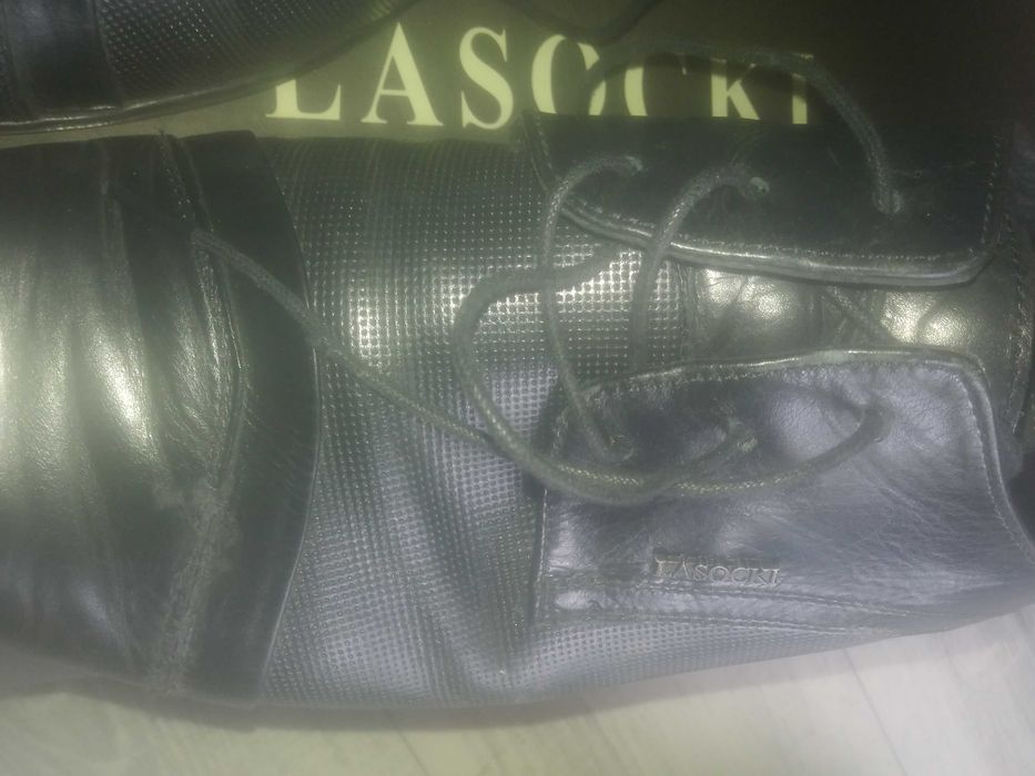 Męskie buty czarne Lasocki 45
