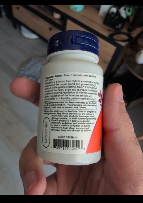 Melotanin z iherb vege capsules