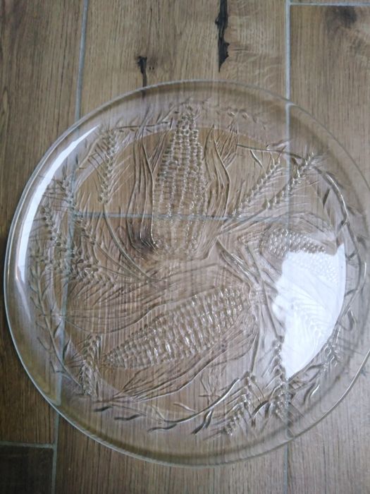 Duży szklany talerz duralex france