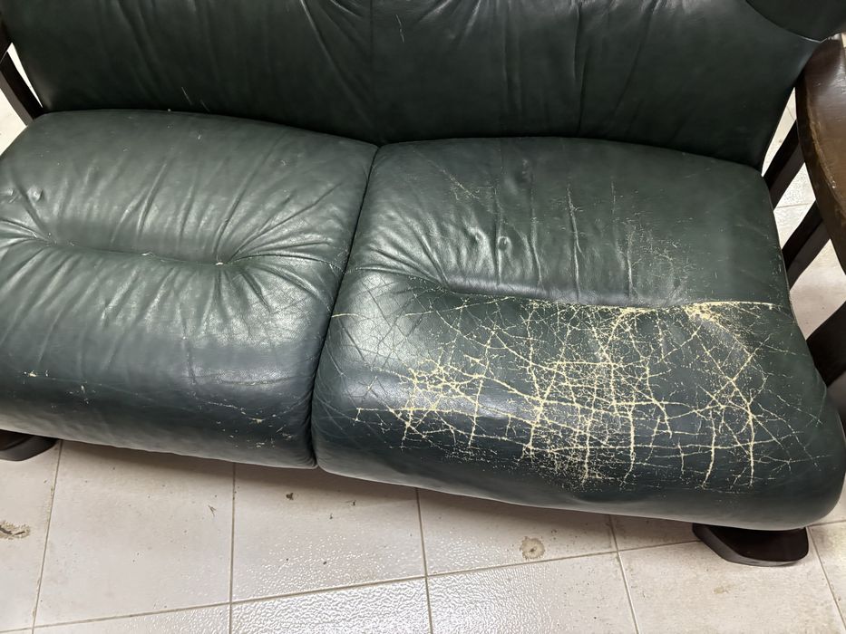 Sofa Vintage em couro Divani e divani