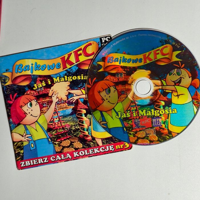 Gra PC BAJKOWE KFC jaś i małgosia - UNIKAT retro