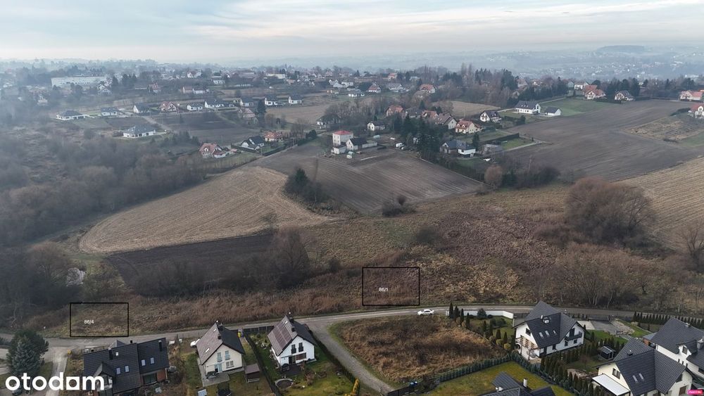 Płaska działka budowlana 7 arów - Kocmyrzów